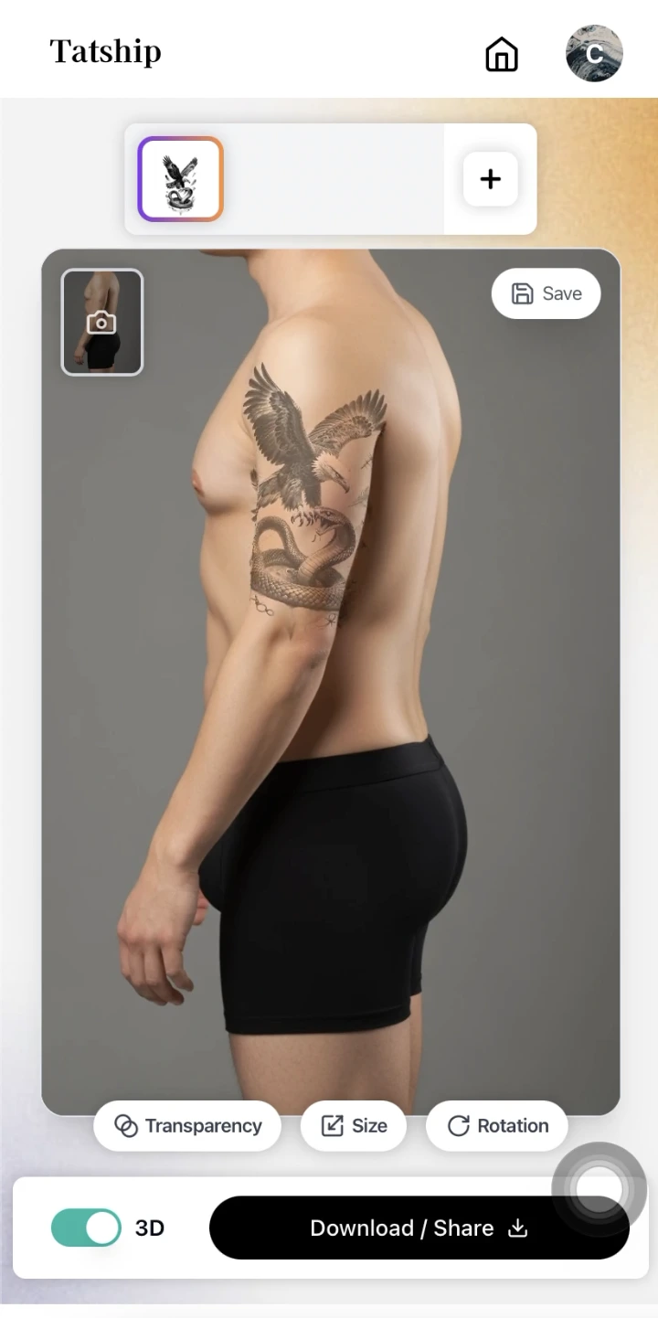 Seu Provador de Tatuagem! Experimente qualquer design com nosso Simulador de Tatuagem